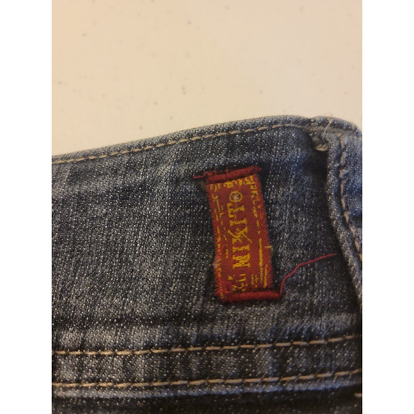 Mixit Blue Denim Curvy Mid Rise Bootcut Dark Wash Casual Jeans Women's Size 8 - Picture 7 of 7